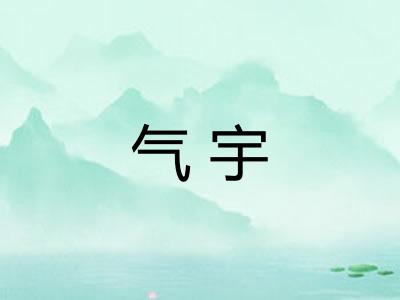 气宇