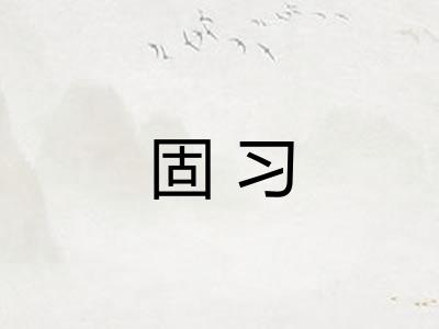 固习
