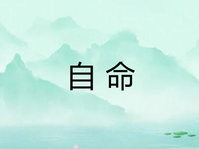 自命 自命
