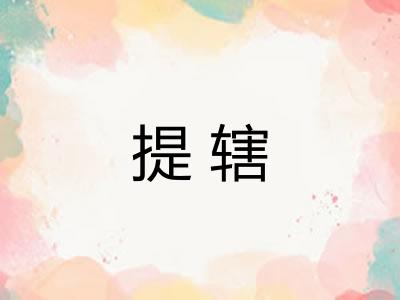 提辖 提辖