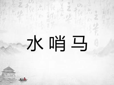 水哨马