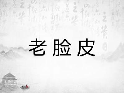 老脸皮