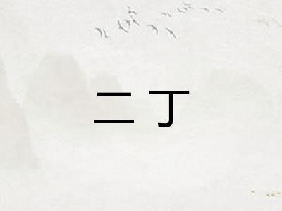 二丁