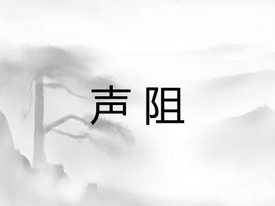 声阻 声阻