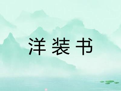洋装书