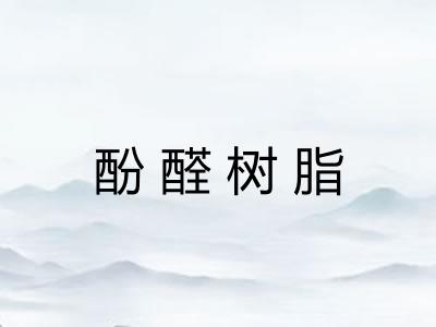 酚醛树脂 酚醛树脂