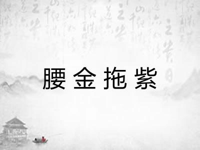 腰金拖紫 腰金拖紫