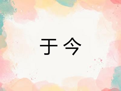 于今 于今