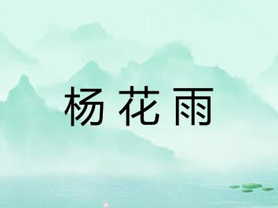 杨花雨 杨花雨