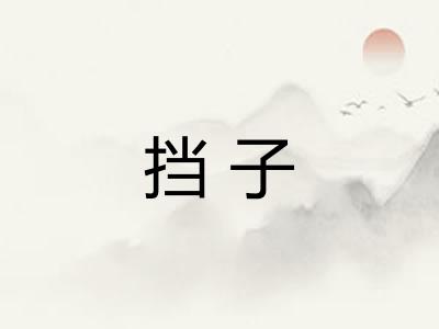 挡子