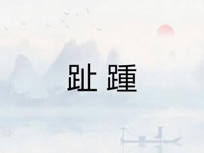趾踵
