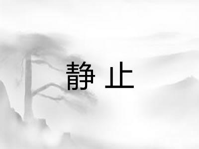静止 静止
