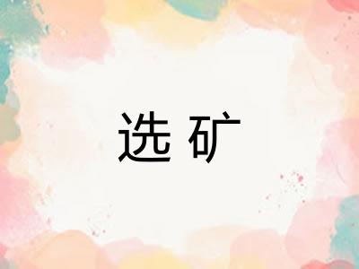 选矿