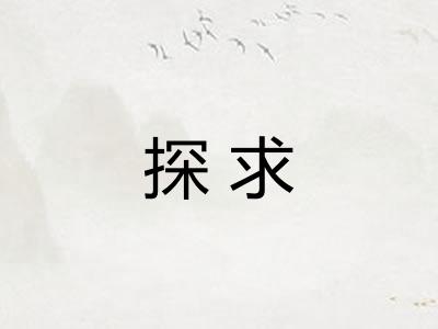 探求