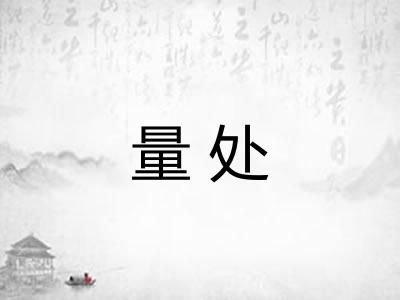 量处