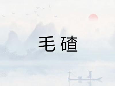 毛碴 毛碴