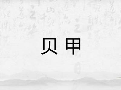 贝甲 贝甲