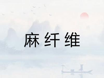 麻纤维
