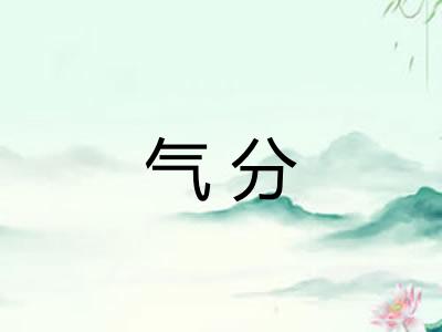 气分 气分