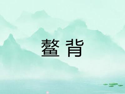 鳌背 鳌背