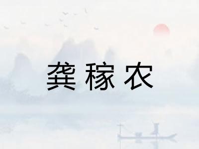 龚稼农 龚稼农