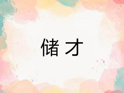 储才