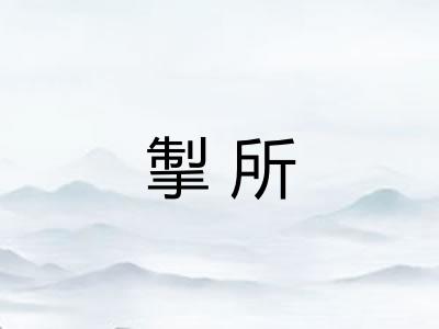 掣所