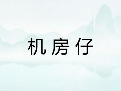 机房仔 机房仔