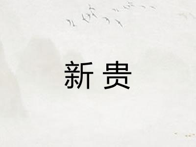 新贵