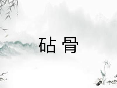 砧骨
