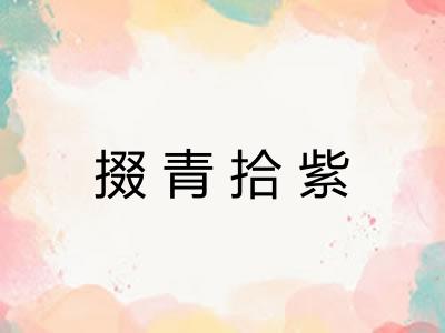 掇青拾紫 掇青拾紫