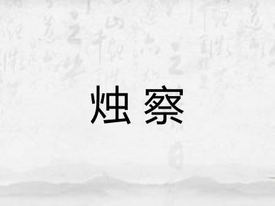 烛察