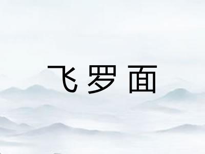 飞罗面