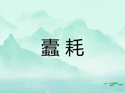 蠹耗