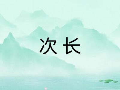 次长 次长