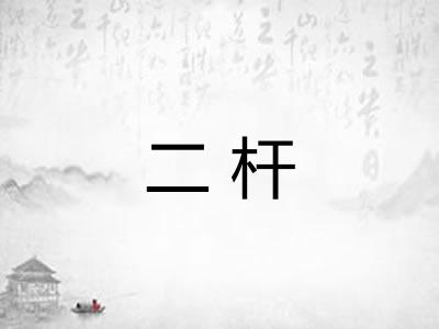二杆