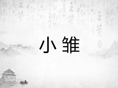 小雏