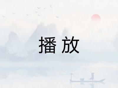 播放