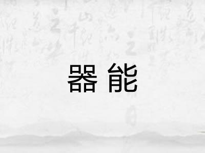 器能