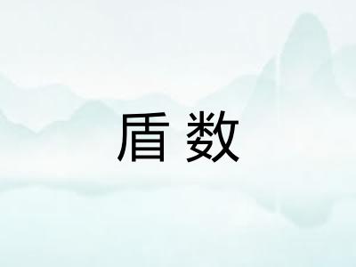 盾数