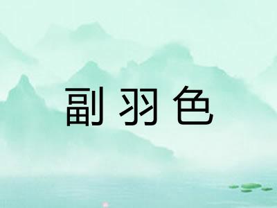副羽色