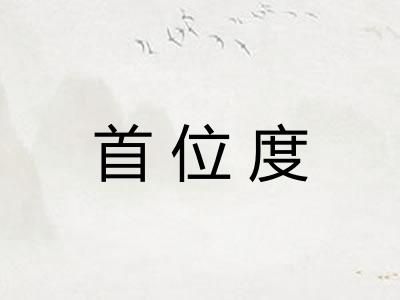 首位度