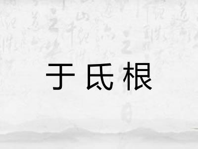 于氐根