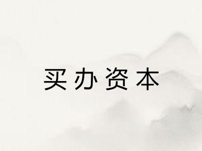 买办资本 买办资本