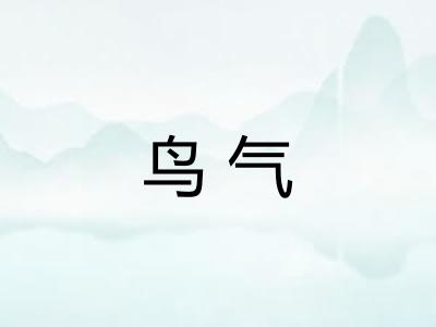 鸟气 鸟气