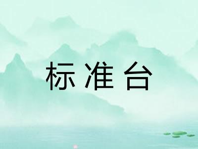 标准台 标准台