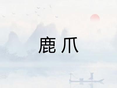 鹿爪 鹿爪