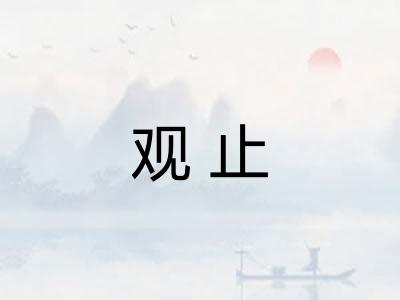 观止 观止