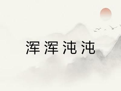 浑浑沌沌 浑浑沌沌