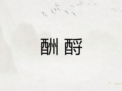 酬酹